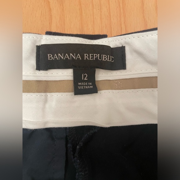 Banana Republic Wide Leg Navy Trouser - Picture 2 of 5